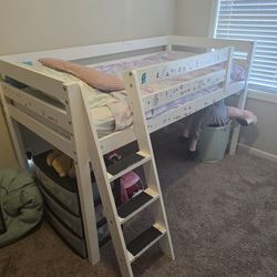Loft Twin Bunkbed with Slide