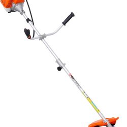 52CC 2-Cycle Gas Powered String Trimmer Edger Weed Eater, 2-in-1 Multi Garden Tools with 10" Brush Cutter, Cordless Hedge Trimmer Grass Trimmer Lawn M