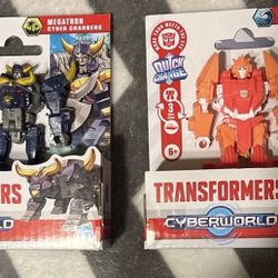 Transformers Cyberworld Megatron and Elita-1 Action Figures