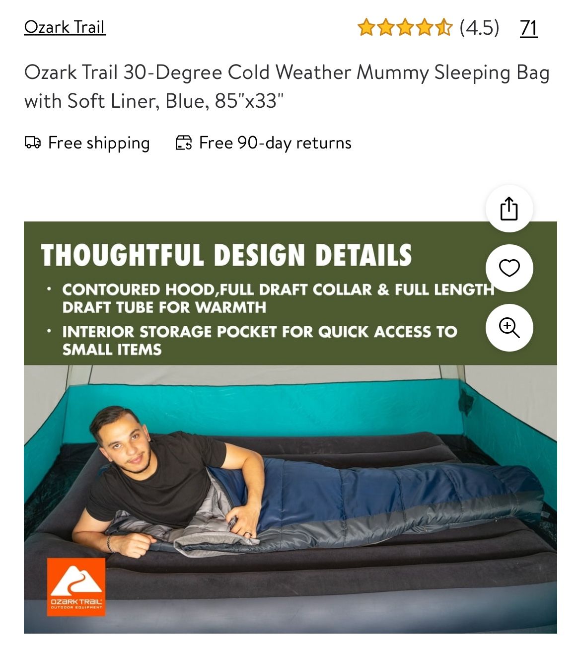 Cold Weather Sleeping Bag