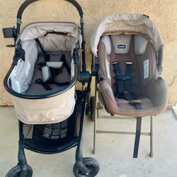 Evenflo Pivot Stroller LIKE NEW With Litemax Infant Car Seat