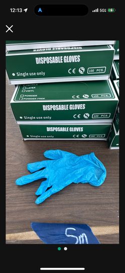 Nitrile Gloves 5 Mil Blue