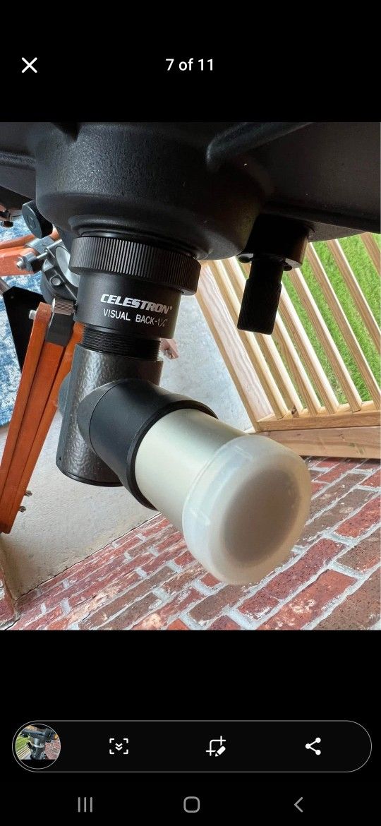 SPC8 CELESTRON TELESCOPE Telescopic Tripod 7.5 Plossl Eyepiece Lenshade Dewcap
