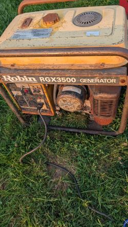 Robin RGX3500 Generator runs and works the breaker is not working it has power all the time selling as is