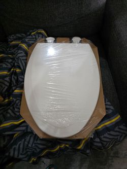 New wood elongated toilet seat