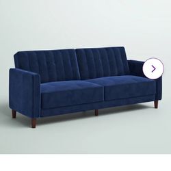 Velvet Convertible Sofa