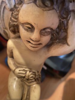 Antique marble glass table