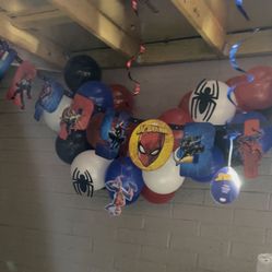 Spider Man Party/trunk Or Treat Decor 