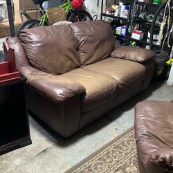 Leather Couch Set