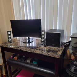 24" Curve Screen With Logitech Surround System 