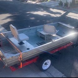 Aluminum Fishing Boat  With Motor & Trolling Motor 