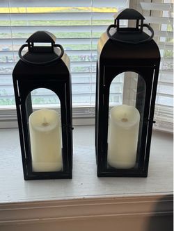 Metal candle decoration