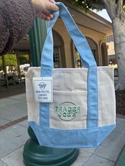 Trader Joe’s Mini Tote Bags (Purple and blue)