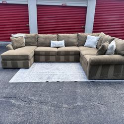 Free Delivery – Macy’s Concept Sectional Couch w/ Pillows (Orig. $6,300+)