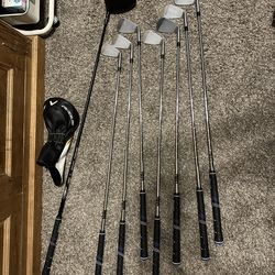 Left handed gold clubs