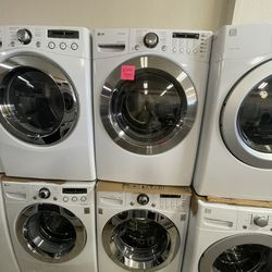 Lg TrueSteam Front Laod Washer And Gas Dryer 
