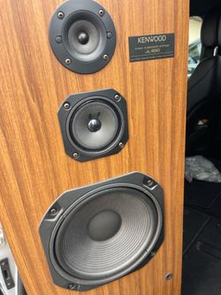 Pair of Old School Vintage Kenwood JL-690 Speakers ~ Garage Speakers ~ Audiophile ~ Retro !