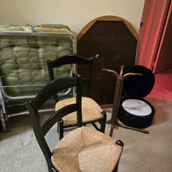 Dining Table Set – Tabletop, Base, and 2 Chairs