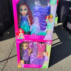 Disney Princess Dolls  Ariel & Repunzel 