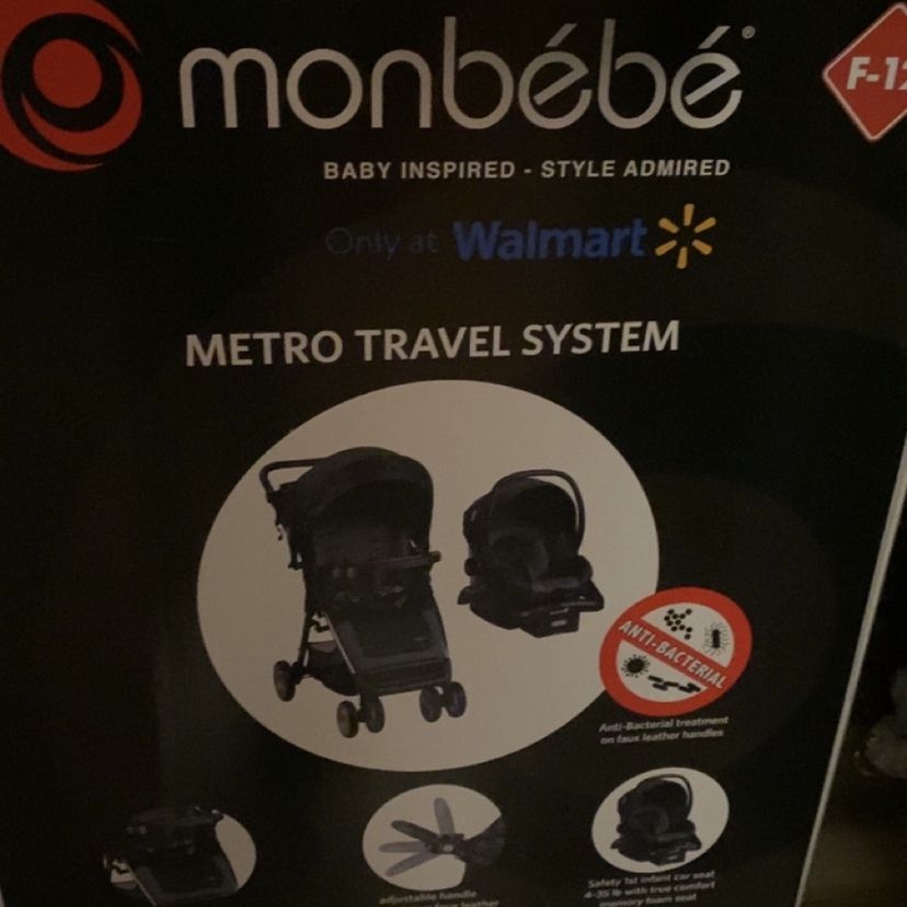 Monbebe Car Seat And Stroller black With Camo for Sale in