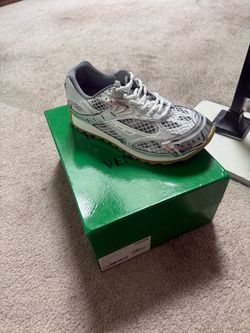 white/silver bottega veneta orbit sneakers