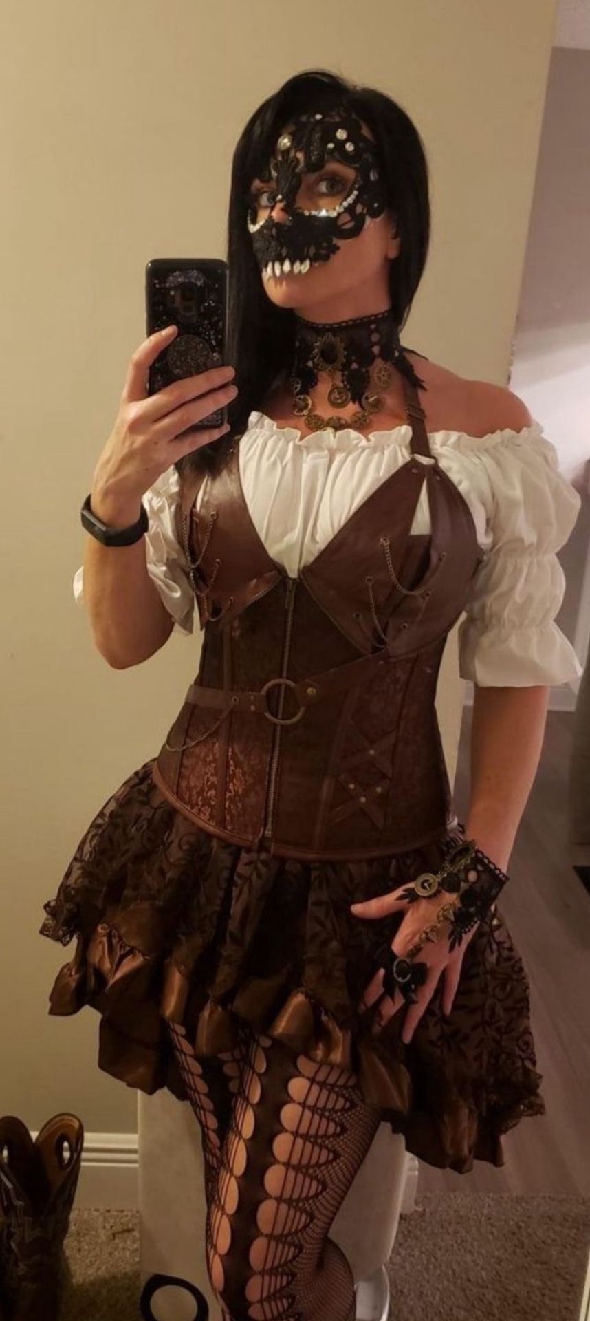 Brown Steampunk Corset