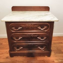 Victorian Dresser With Marble Top