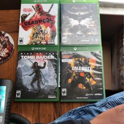 Deadpool,Batman Arkham Knight, Black Ops 4, Rise Of The Tomb Raider