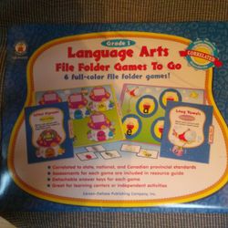 Carson-Dellosa Grade 1 Language Arts File Folder Games To Go