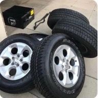 Jeep Wrangler Wheels and Tires Set of 4