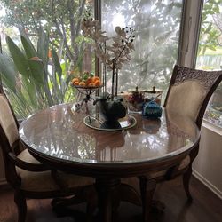 Dining Table  With 2 Chairs  No Glass Top 