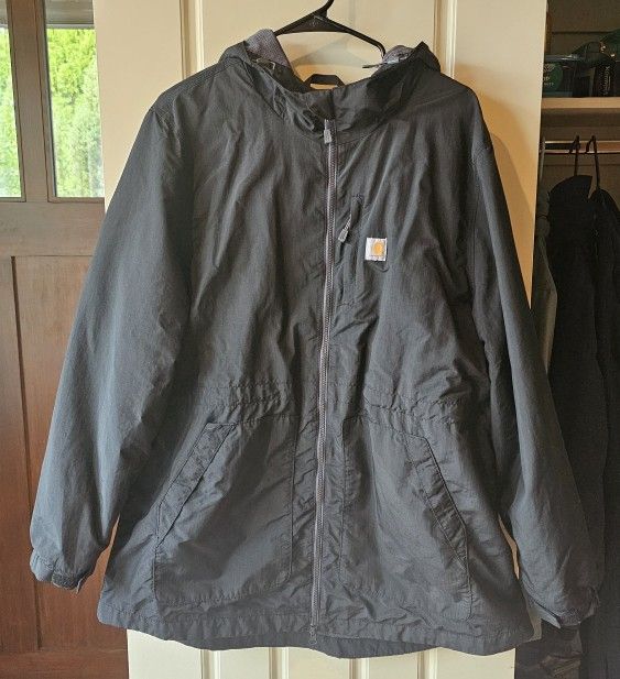 Women's XXL Black Rain Defender Carhartt Jacket