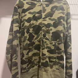 Bape Full Zip Camouflage Hoodie