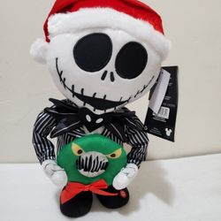 Animated DANCING Nightmare Before Christmas Jack Skellington Plush Wreath Disney
