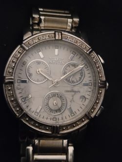 Women's  Invicta Real Diamond Bezel Watch
