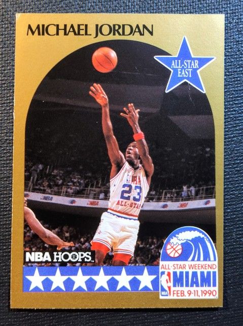 1990 NBA Basketball Card #5 Michael Jordan All Star