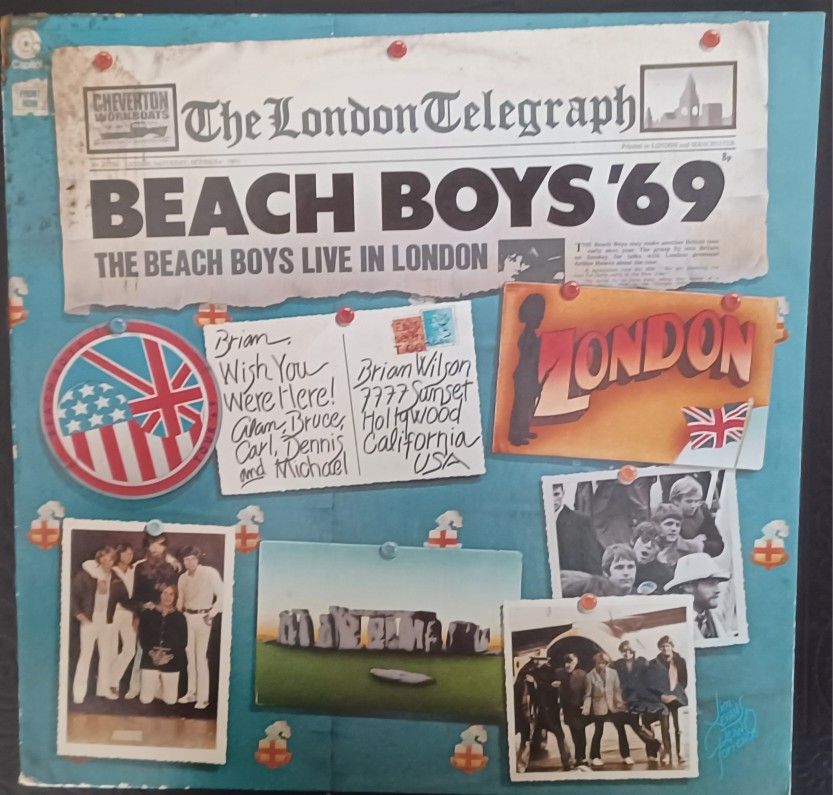 "The Beach Boys '69 Live in London" 1976 Capitol Orig 1st Press ST-11584~EX/EX