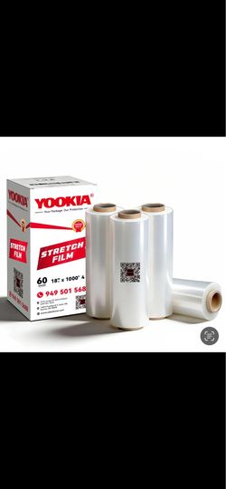Stretch film clear / black