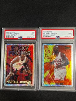 Michael Jordan Hot Card Lot Seasons Best, PSA (18 cards) Inserts, investment lot 🔥