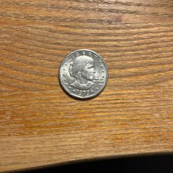 This is a 1979-P Susan B. Anthony dollar