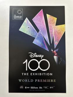 Disney 100 The Exhibition World Premier Franklin Institute Exclusive 11x7 Poster