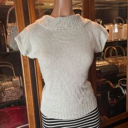 Vintage Sweater Top W/ Low Back