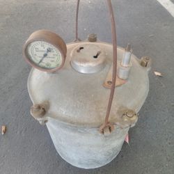 Vintage Heavy Aluminum Pressure Cooker 