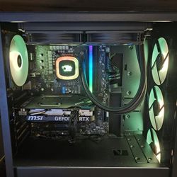 Rtx 4060 8gb, Intel I5-13600kf, 1TB Nvme SSD, 16gb DDR5 Ram 5200 Mhz, Liquid Cooled, Windows 11.
