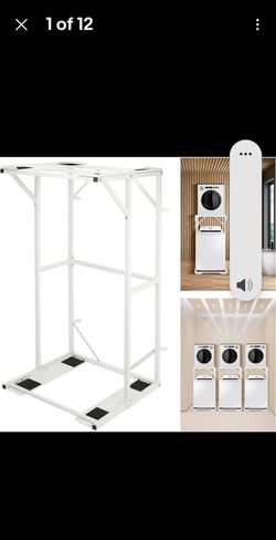 Portable washing machine and dryer stand