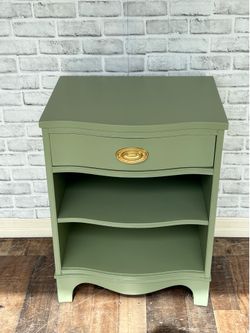Vintage Sage Single Nightstand