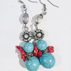 Tear Drop Turquoise Earrings 