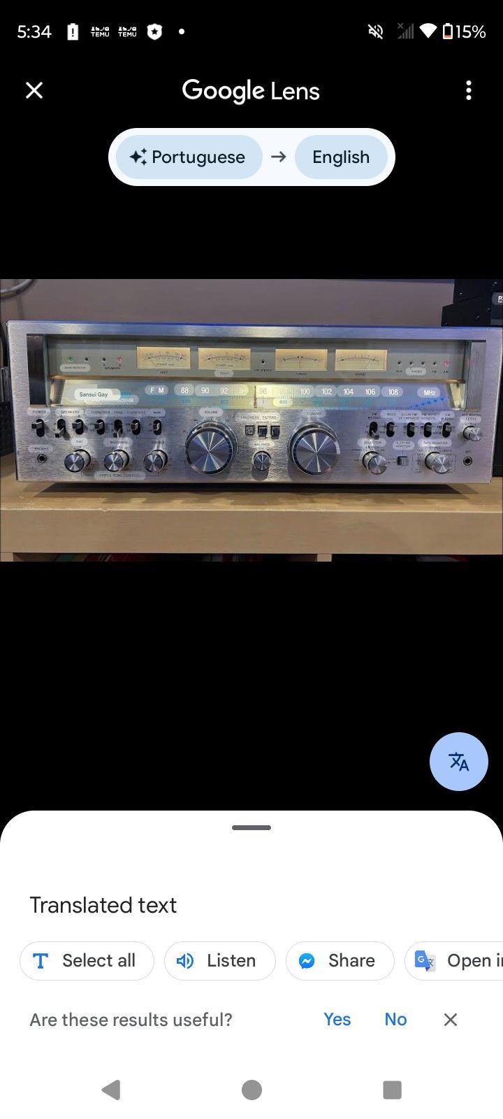 Sansui 9000 DB Amplifier