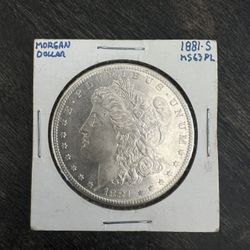 1881 S Morgan Dollar MS 63