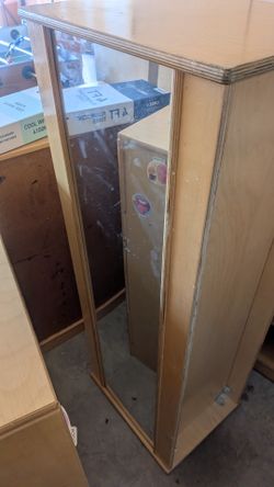 Commercial Preschool Dress-Up Mirror / Storage Unit – $130